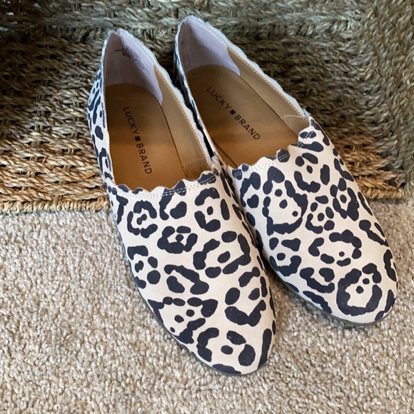 NWOT Lucky Brand Leopard shoes sz 8 - Picture 3 of 6